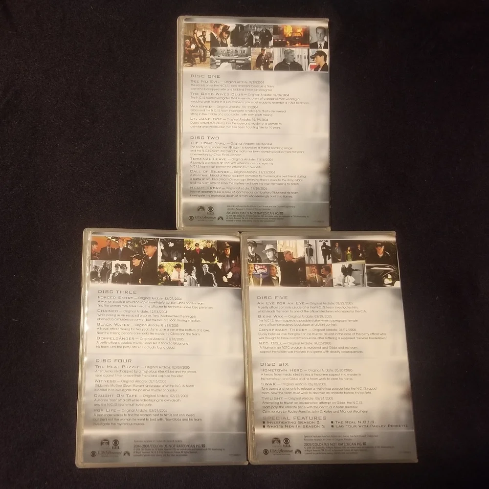 NCIS, seasons 1 & 2 dvds, w bonus features - Picture 7 of 8